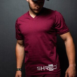 Shirts Men - Solid - Burgandy